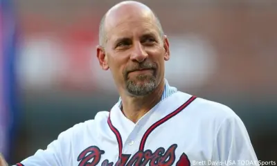 John Smoltz in his Braves uniform