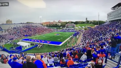 Kansas Memorial Stadium crowd