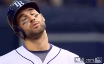 Kevin Kiermaier sighs