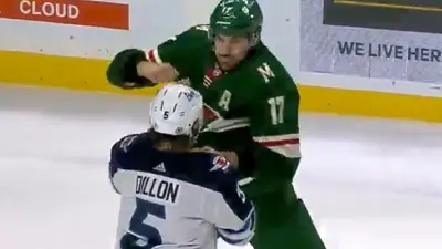Marcus Foligno Superman punch