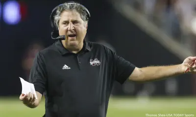 Mike Leach on the sidelines