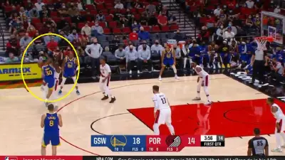 Steph Curry foul