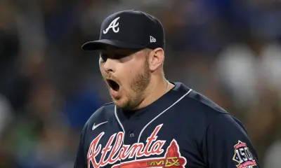 Tyler Matzek celebrating