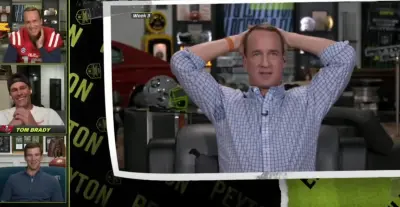 Peyton and Eli Manning on the ManningCast