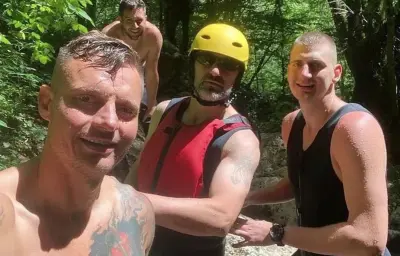 Nikola Jokic and his brothers