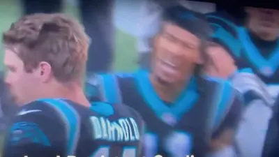 Robby Anderson yelling at Sam Darnold
