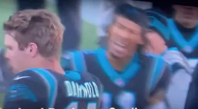 Robby Anderson yelling at Sam Darnold