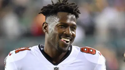 Antonio Brown smiling