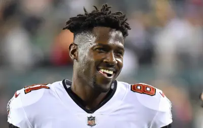 Antonio Brown smiling
