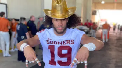 Caleb Kelly in a cowboy hat