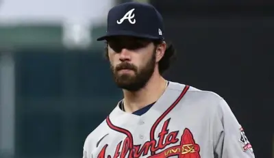 Dansby Swanson in his Braves uniform