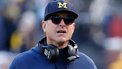 Jim Harbaugh in sunglasses
