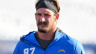 Joey Bosa in a Chargers warmup