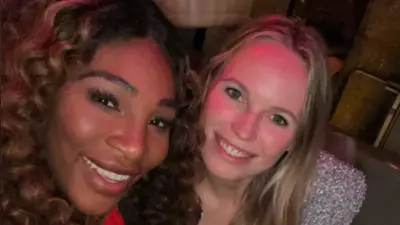 Serena Williams Caroline Wozniacki together