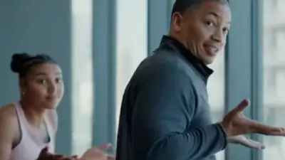 Tyronn Lue in a TikTok ad