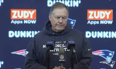 Bill Belichick fields a question
