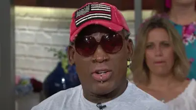 Dennis Rodman during an interview
