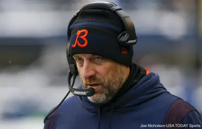 Matt Nagy coaches the Bears