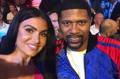 Molly Qerim and Jalen Rose pose together