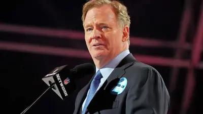 Roger Goodell at a press conference