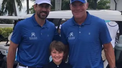 Brett Favre with Aaron Rodgers and Parker