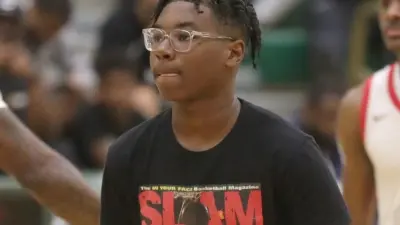Bryce James in a T-shirt