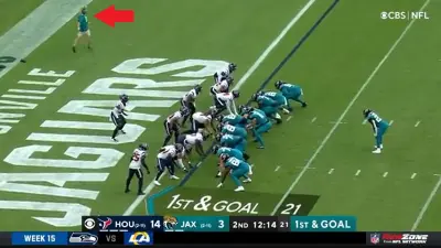 Jaguars fan in end zone