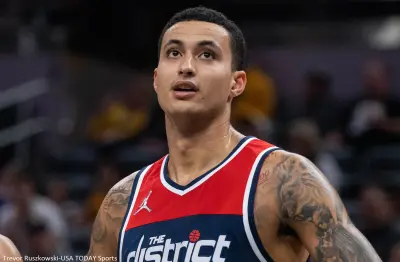 Kyle Kuzma in a Wizards jersey