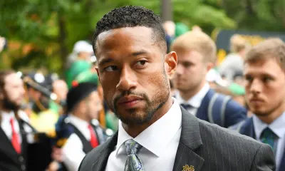 Marcus Freeman before a game