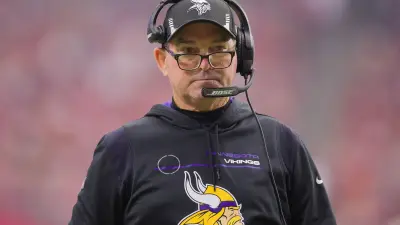 Mike Zimmer on the field