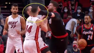 Jusuf Nurkic and Tyler Herro get in a fight