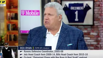 Rex Ryan as an analyst for ESPN