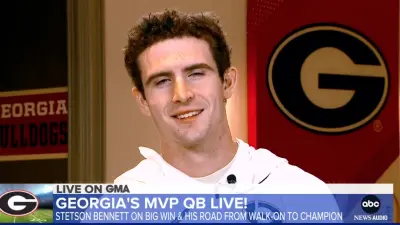 Stetson Bennett during an interview