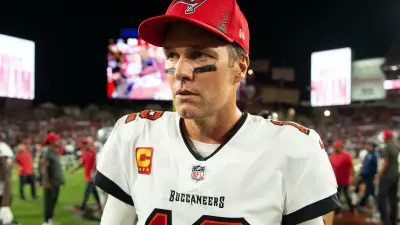 Tom Brady after a game