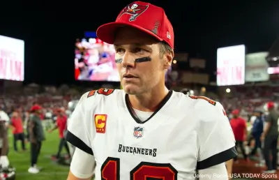Tom Brady after a game