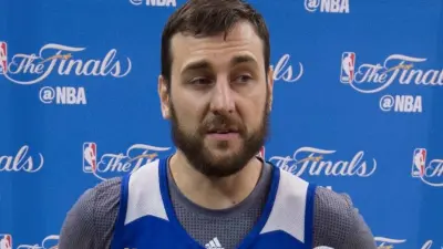 Andrew Bogut speaking