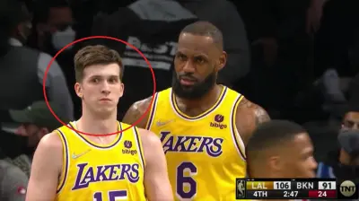 Austin Reaves reacts