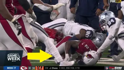 Cardinals fumble vs Cowboys