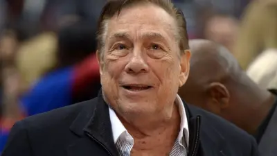 Donald Sterling looking on