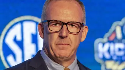 Greg Sankey at a press conference