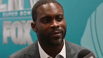 Michael Vick speaking to the media