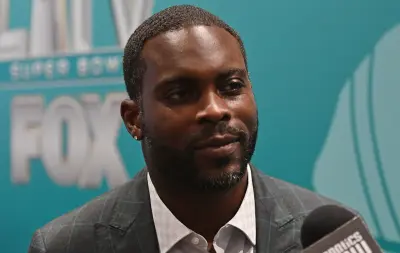 Michael Vick speaking to the media