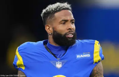 Odell Beckham in Rams gear