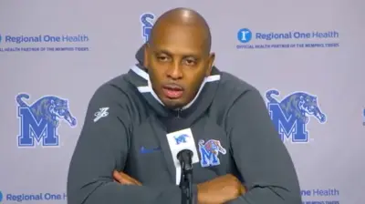 Penny Hardaway at a press conference