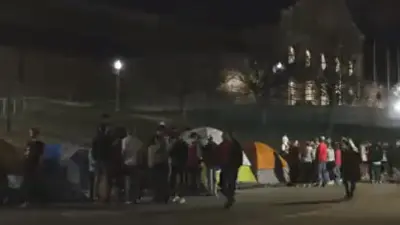 Texas Tech fans camp out
