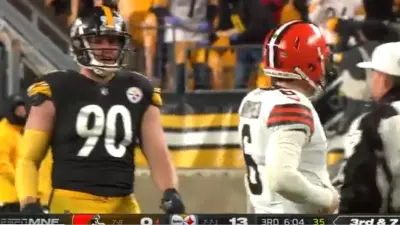TJ Watt talks to Baker Mayfield