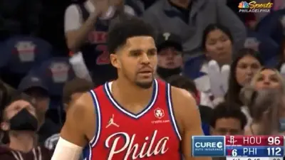 Tobias Harris stares