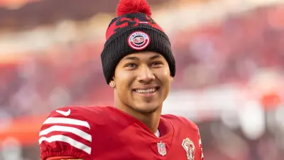 Trey Lance smiling