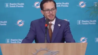 Mike McDaniel at a press conference