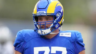 Andrew Whitworth in his Rams gear